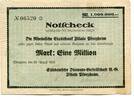 Baden 1 Mio. Mk. Pforzheim, -