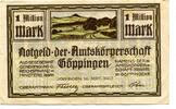 Württemberg 1 Mio. Mk. Göppingen, -
