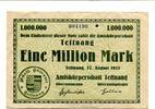 Württemberg 1 Mio. Mk. Tettnang, -