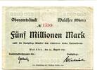 Württemberg 5 Mio. Mk. Waldsee, -