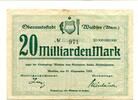 Württemberg 20 Md. Mk. Waldsee, -