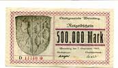 Württemberg 500 T. Mk. Weinsberg, -