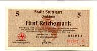 Württemberg 5 Rmk. Stuttgart, -