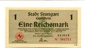 Württemberg 1 Rmk. Stuttgart, -