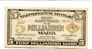 Württemberg 5 Md. Mk. Stuttgart, -
