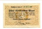 Württemberg 5 Md. Mk. Stuttgart, -