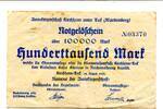 Württemberg 100 T. Mk. Kircheim unter Teck, -