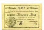 Württemberg 20 Md. Mk. Ochsenhausen, -