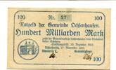 Württemberg 100 Md. Mk. Ochsenhausen, -