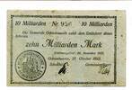 Württemberg 10 Md. Mk. Ochsenhausen, -