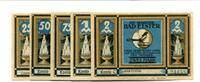 Sachsen 25 Pfg. 50 Pfg. 75 Pfg. 1 Mk. 2 Mk. Elster,Bad, -