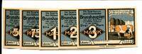 Mecklenburg Schwerin, 50 Pfg. 75 Pfg. 1 Mk. 2 Mk. 3 Mk. Brunshaupten, -