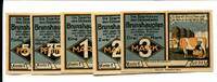 Mecklenburg Schwerin, 50 Pfg. 75 Pfg. 1 Mk. 2 Mk. 3 Mk. Brunshaupten, -
