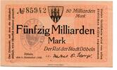 Sachsen 50 Md. Mk. Döbeln, -