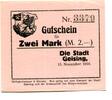 Sachsen 2 Mk. Geising, -