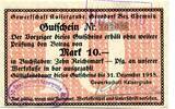 Sachsen 10 Mk. Gersdorf, -