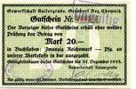 Sachsen 20 Mk. Gersdorf, -