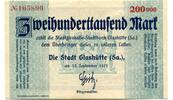 Sachsen 200 T.Mk. Glashütte, -