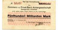 Sachsen 500 Md. Mk. Kirschau, -