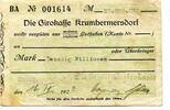Sachsen 20 Mio. Mk. Krumhermersdorf i. Erzg., -