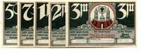Pommern 50 Pfg. 75 Pfg. 1 Mk. 2 Mk. 3 Mk. Bütow, -