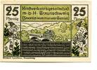 Niedersachsen 25 Pfg. Braunschweig, -