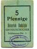 Sachsen 5 Pfg. Grosszschocher, -