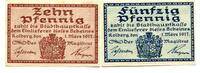 Pommern 10 Pfg. 50 Pfg. Kolberg, -