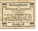 Brandenburg 20 Pfg. Döbern N.L., -