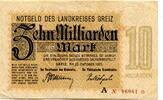 Thüringen 10 Md. Mk. Greiz, -
