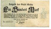 Thüringen 100 Mk. Gotha, -