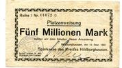 Thüringen 5 Mio. Mk. Hildburghausen, -