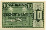 Thüringen 10 Mk. Mühlhausen, -
