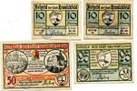 Thüringen 2x10 Pfg. 25 Pfg. 50 Pfg. Kranichfeld, -
