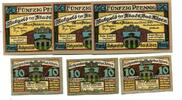 Sachsen-Anhalt 3x10 Pfg. 3x50 Pfg. Kösen,Bad, -