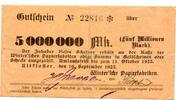Niedersachsen 5 Mio. Mk. Altkloster, -