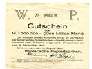 Niedersachsen 1 Mio. Mk. Altkloster, -