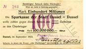 Niedersachsen 100 Mio. Mk. Dassel, -