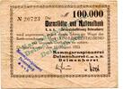 Niedersachsen 100 T. Mk. Delmenhorst, -