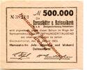 Niedersachsen 500 T. Mk. Delmenhorst, -