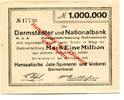 Niedersachsen 1 Mio.. Mk. Delmenhorst, -