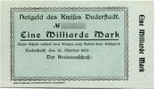 Niedersachsen 1 Md.. Mk. Duderstadt, -