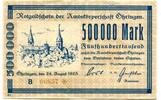 Württemberg 500 T. Mk. Öhringen, -