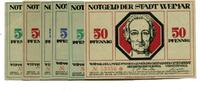 Thüringen 6x50 Pfg. Weimar, -