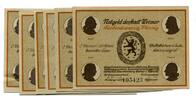 Thüringen 6x25 Pfg. Weimar, -