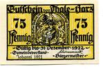 Sachsen-Anhalt 75 Pfg. Thale, -