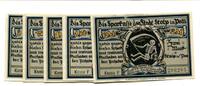 Pommern 50 Pfg. 75 Pfg. 1 Mk. 1.50 Mk. 2 Mk. Stolp, -