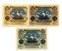 Pommern 25 Pfg. 50 Pfg. 75 Pfg. Stettin, -
