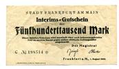 Hessen-Nassau 500 T. Mk. Frankfurt a.M., -