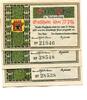 Mecklenburg Schwerin 25 Pfg. 50 Pfg. 75 Pfg. Plau, -